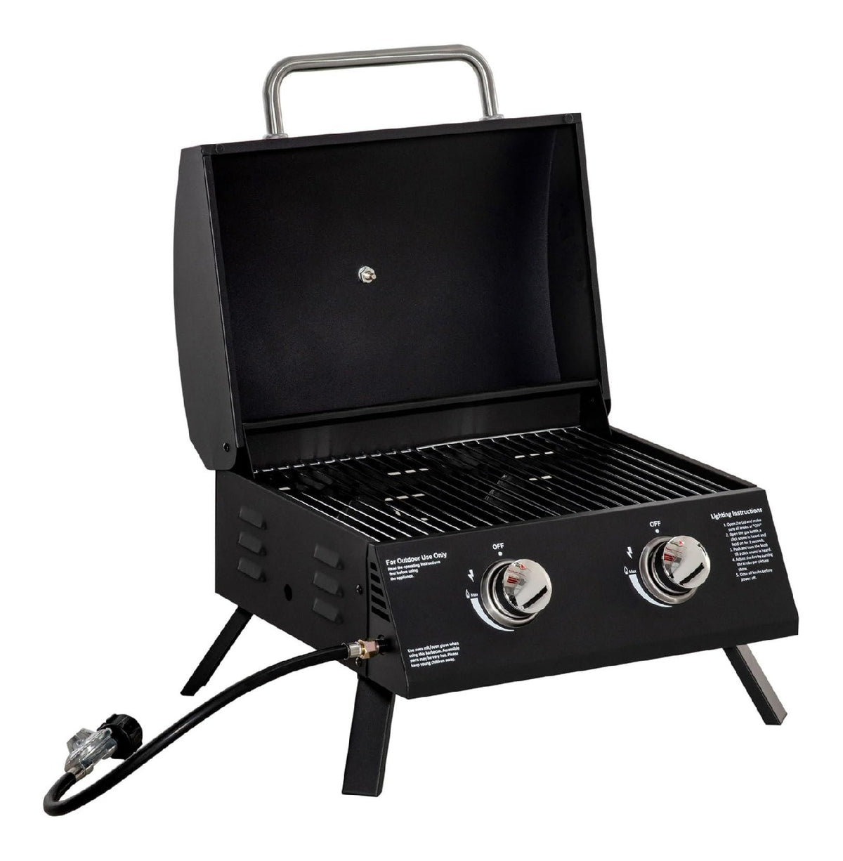 Barbecue a gas per uso esterno Grazie bruciatori all'ampia area 55L