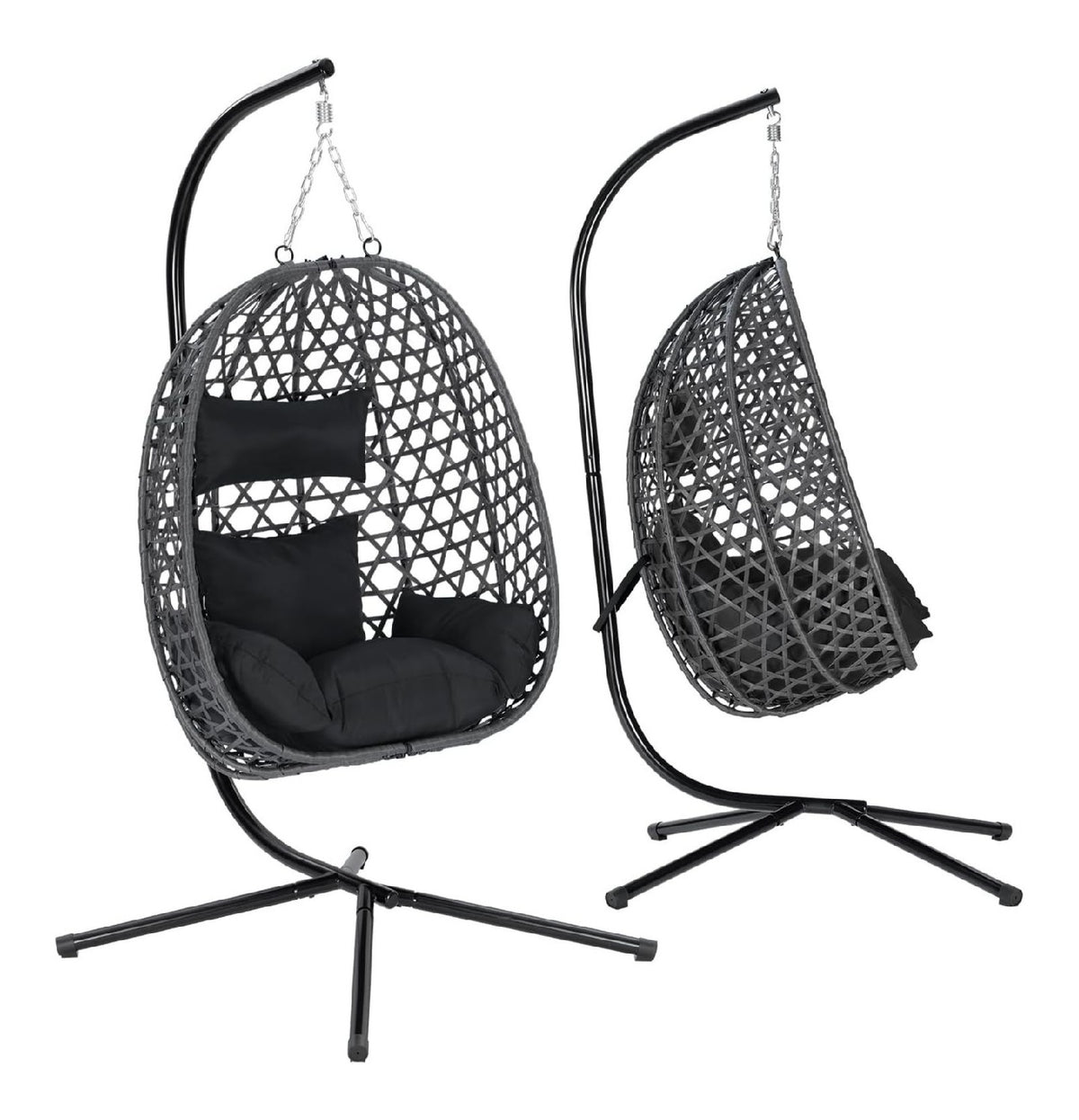 ALTA grazie telaio tubi per giardino, Sedie sospese 105x105x195 cm