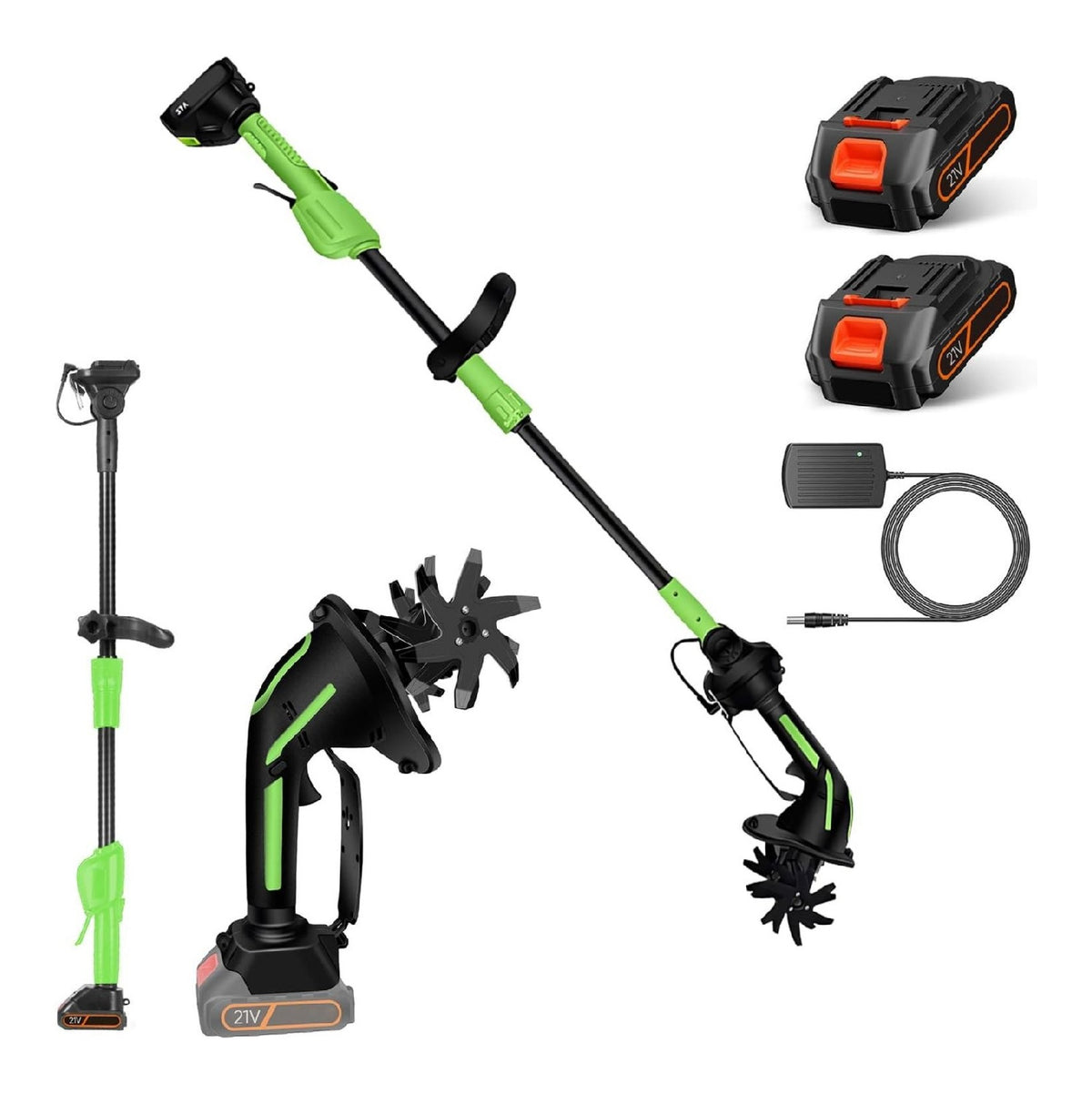 Liberta Totale l'Alimentazione Senza per giardino, Motozappe 21 V 10 cm