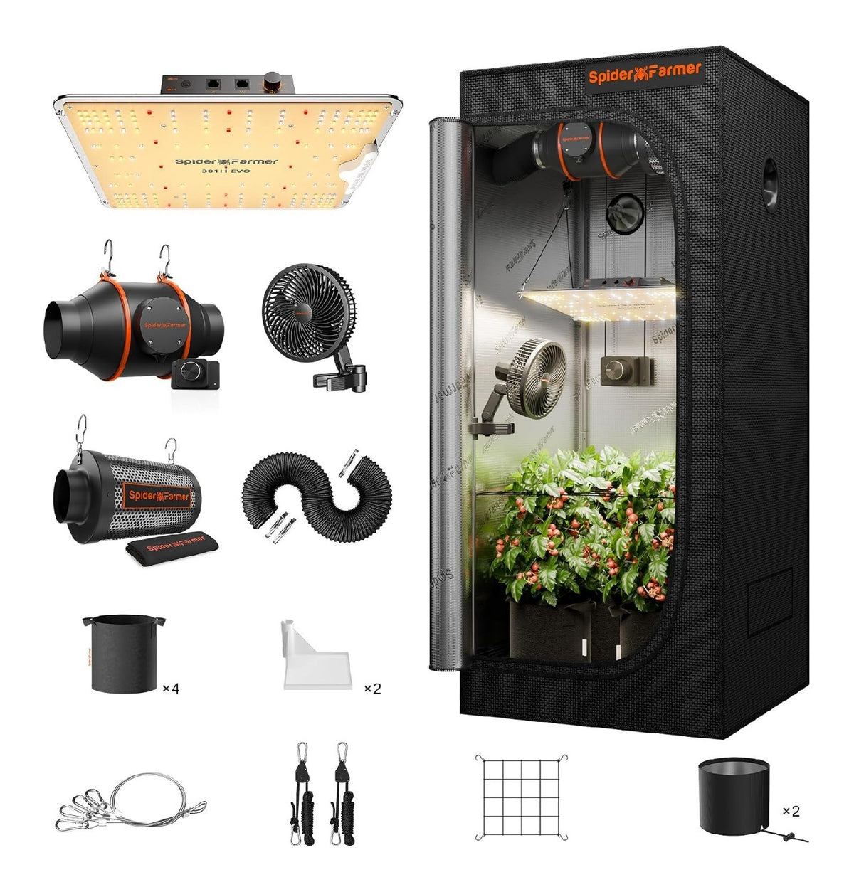 Lampada LED piante spettro per giardino, Impianti per coltivazione indoor 100W 70 kg