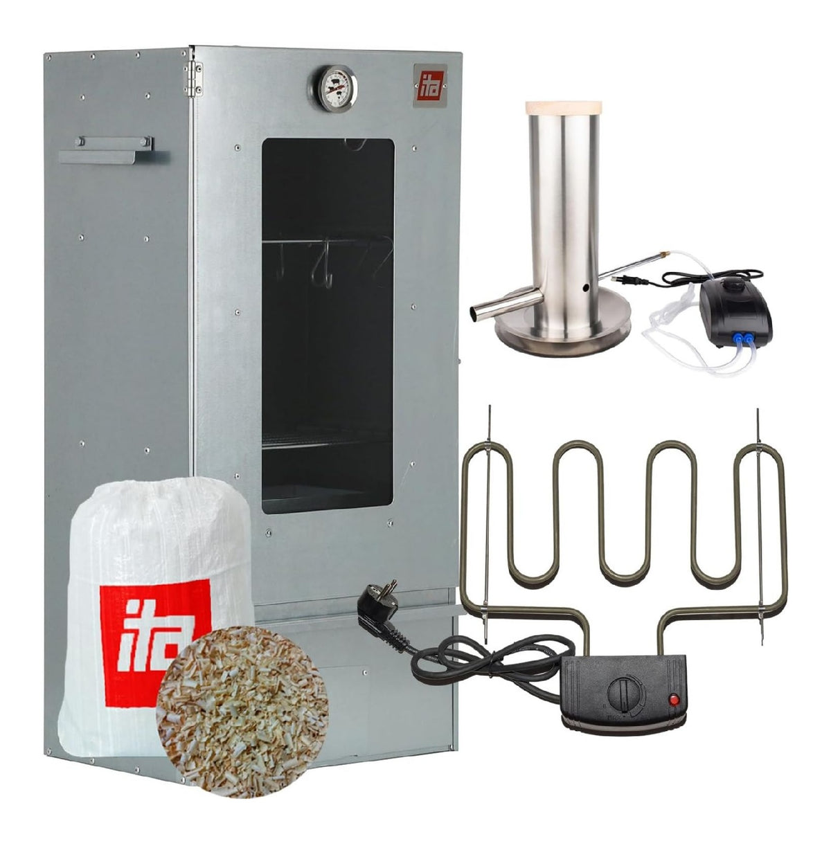 Affumicatori per uso esterno FUMO Questo armadio affumicatura 1 kg 81 cm