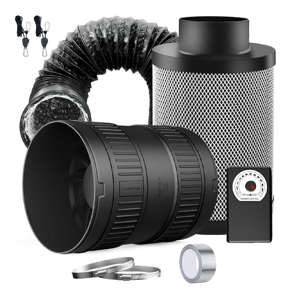 Apparecchiature di ventilazione 150 mm con Kit kit completo ventilatore