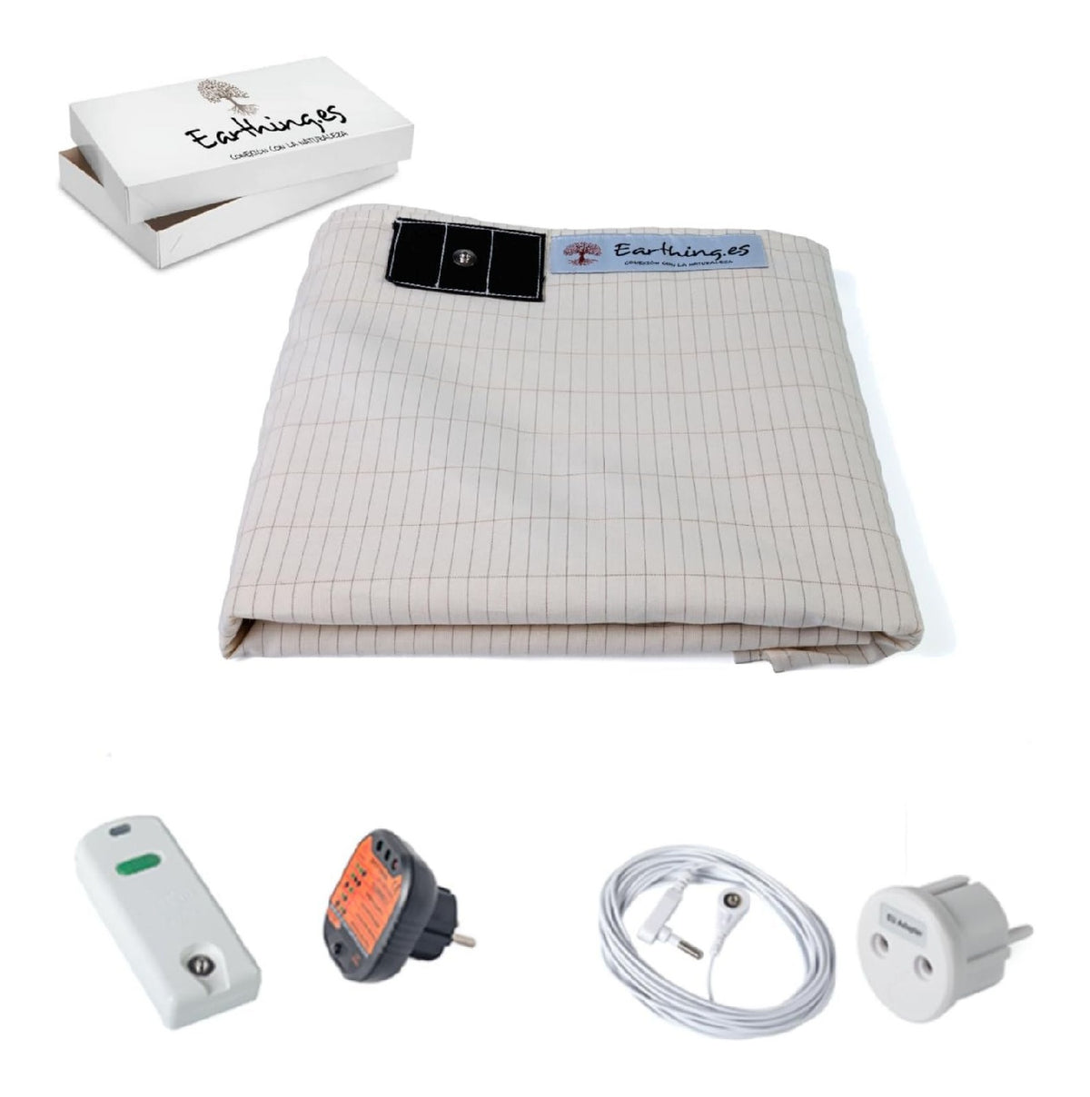 Lenzuolo Grounding Earthing accessori Kit per test del suolo 90 cm 200 x 90 cm