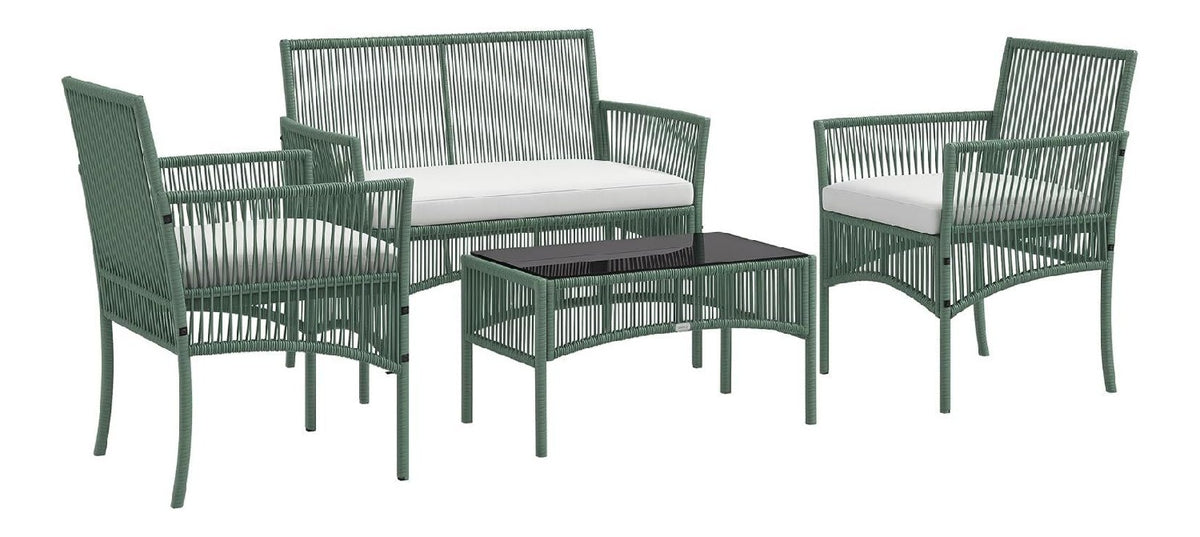 PEZZI nostro tavolo sedie per giardino, Set da conversazioni 5 mm 56L