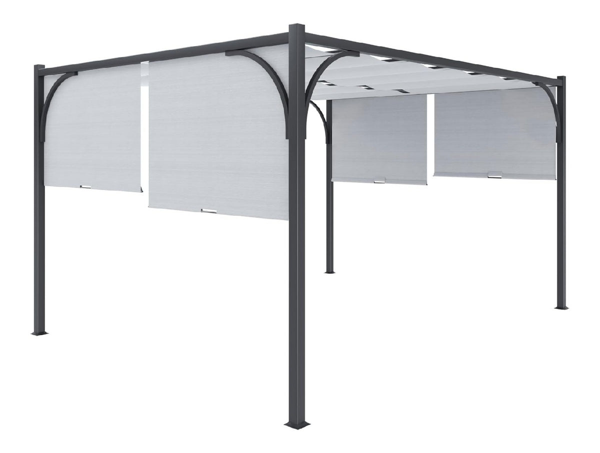 Gazebo ACCIAIO pali robusti tubi 245 cm 6x6 cm