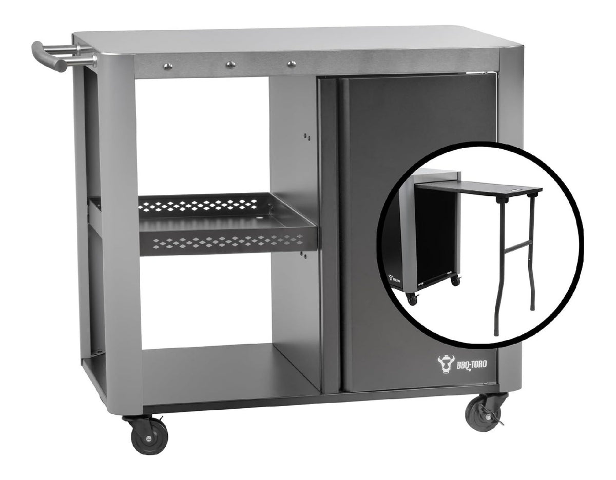 Carrelli per uso esterno carrello barbecue estremamente versatile 50 cm 37 cm