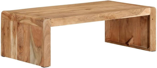 Tavolino da Salotto 110x55x35 cm in Legno Massello di Acacia, tavolino da Soggiorno, Arredamento da Soggiorno, tavolino in Legno, tavolino