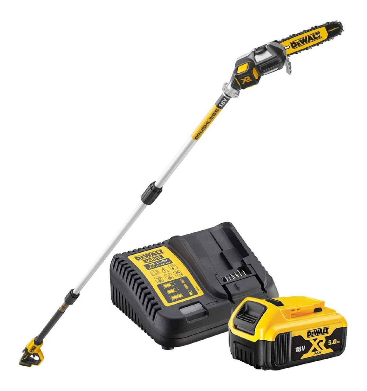 Troncarami per uso esterno Podadora pertiga bateria Li-Ion 18V 5.0Ah