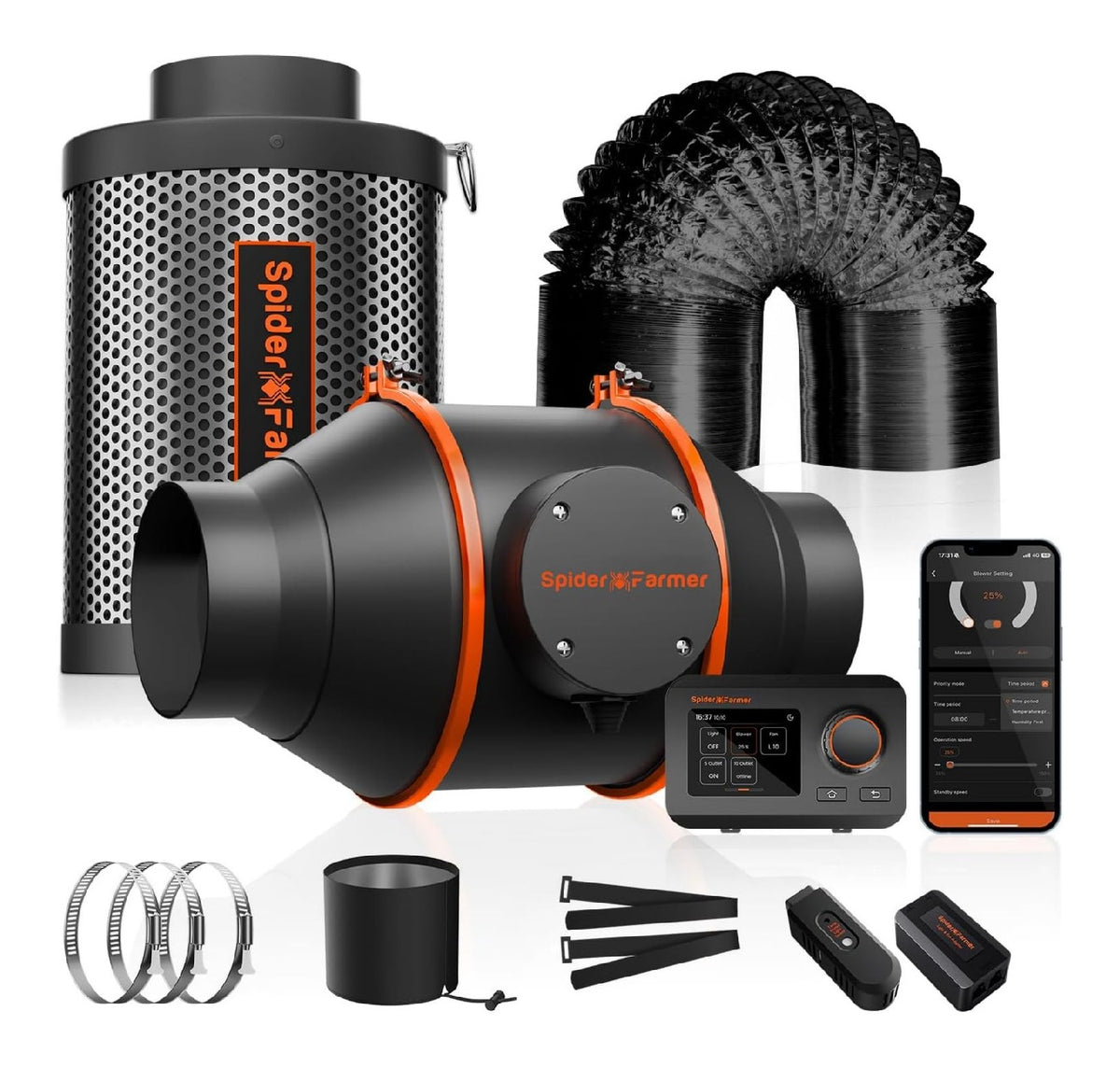 Ventilatore linea programmabile design Attrezzatura per l'aerazione 10,2 cm 38 mm
