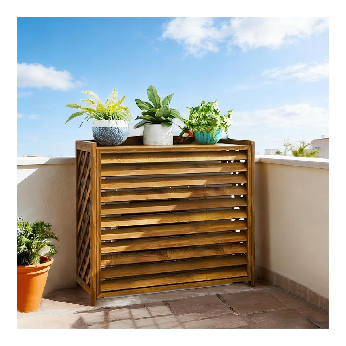 Protezione completa condizionatore esterno per giardino, Cover 15 kg