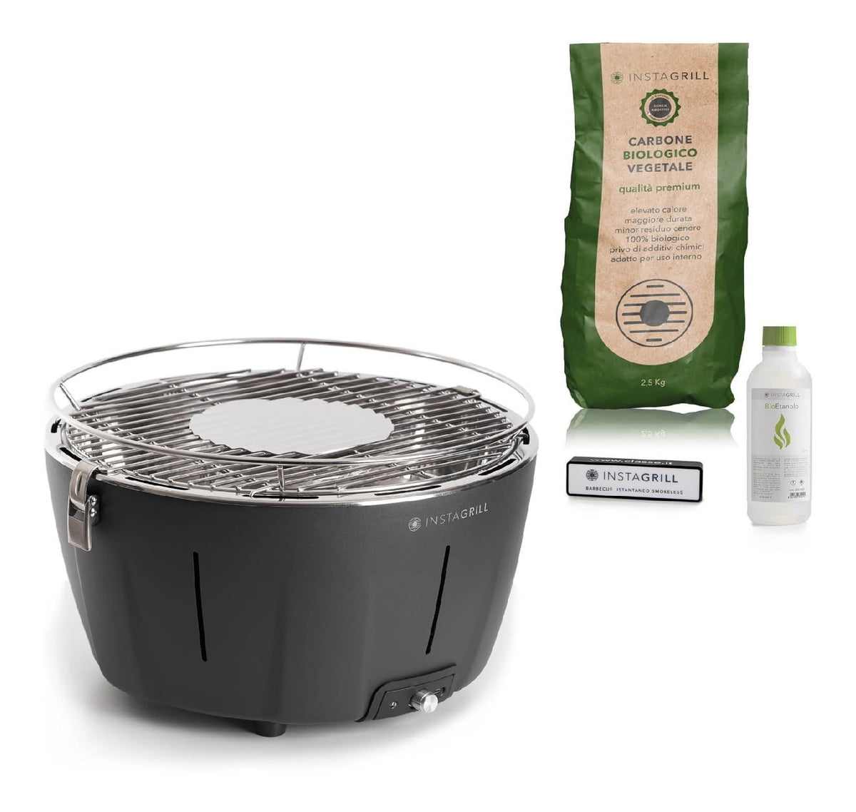 Barbecue a carbone PAK include Instagrill Griglia 2,5 Kg