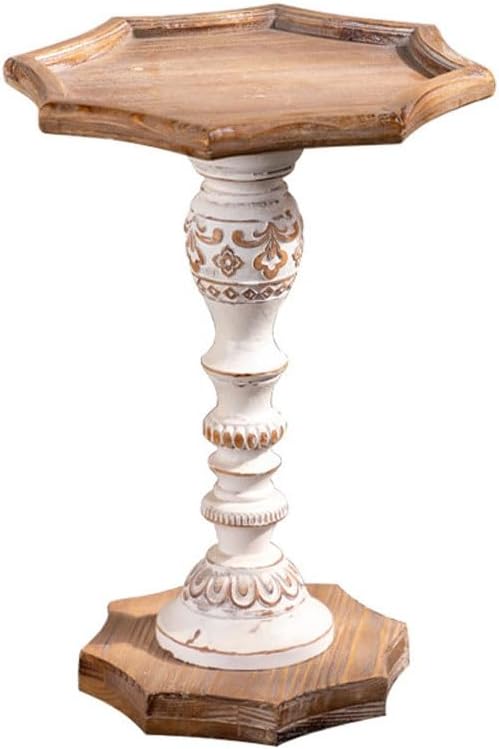 Arredamento del Soggiorno Tavolino da caff¨¨ in Legno massello, tavolino da Divano, tavolino Rotondo Creativo, Comodino Rotondo Semplice, tavolino Semplice Tavolino (Color : A)
