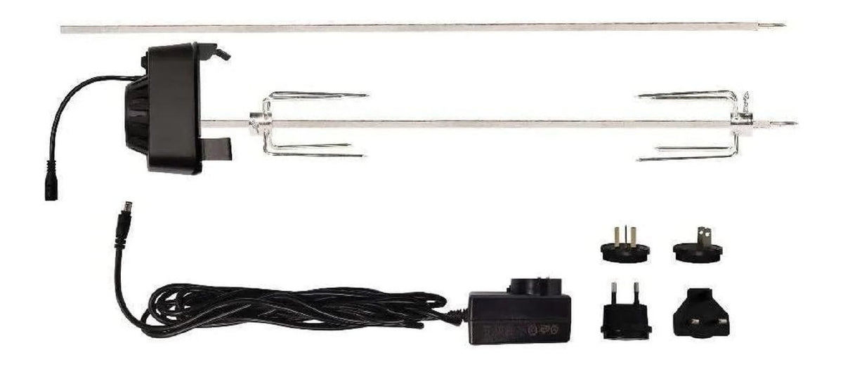 Two interchangeable spit rods per giardino, Girarrosto