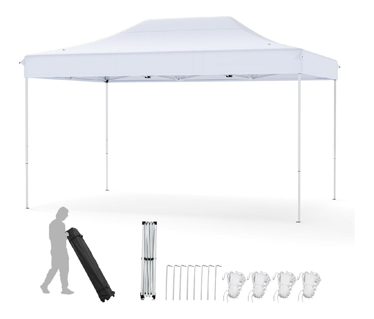 Tettoia Anti-accumulo d'Acqua Realizzata Tende per eventi e tendoni 445 cm 300 x 445 cm