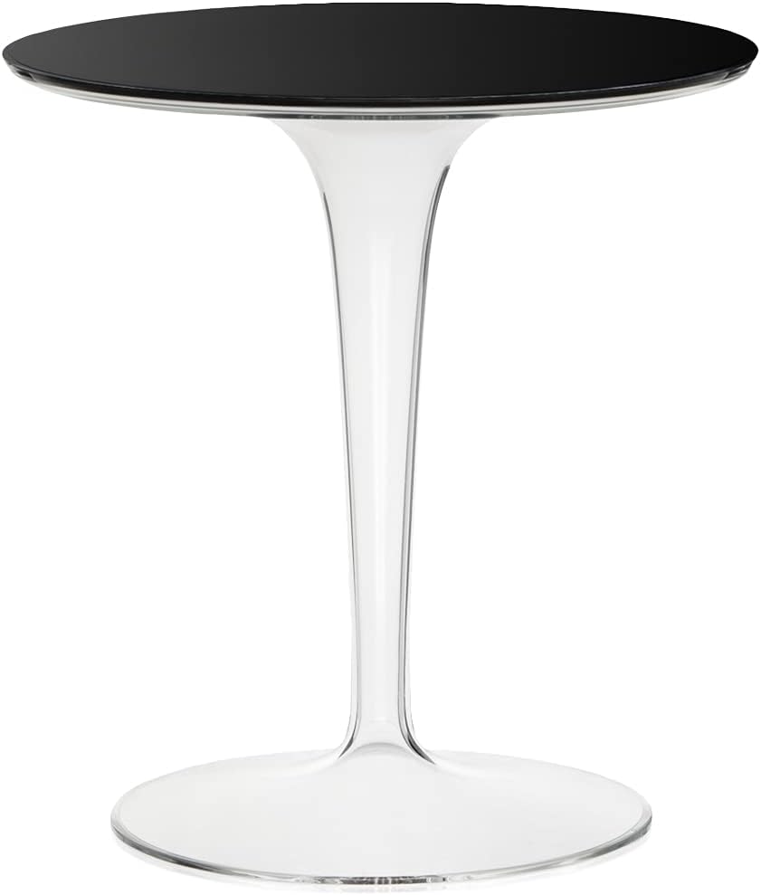 Kartell Tip Top Tavolino Piano Vetro, Nero