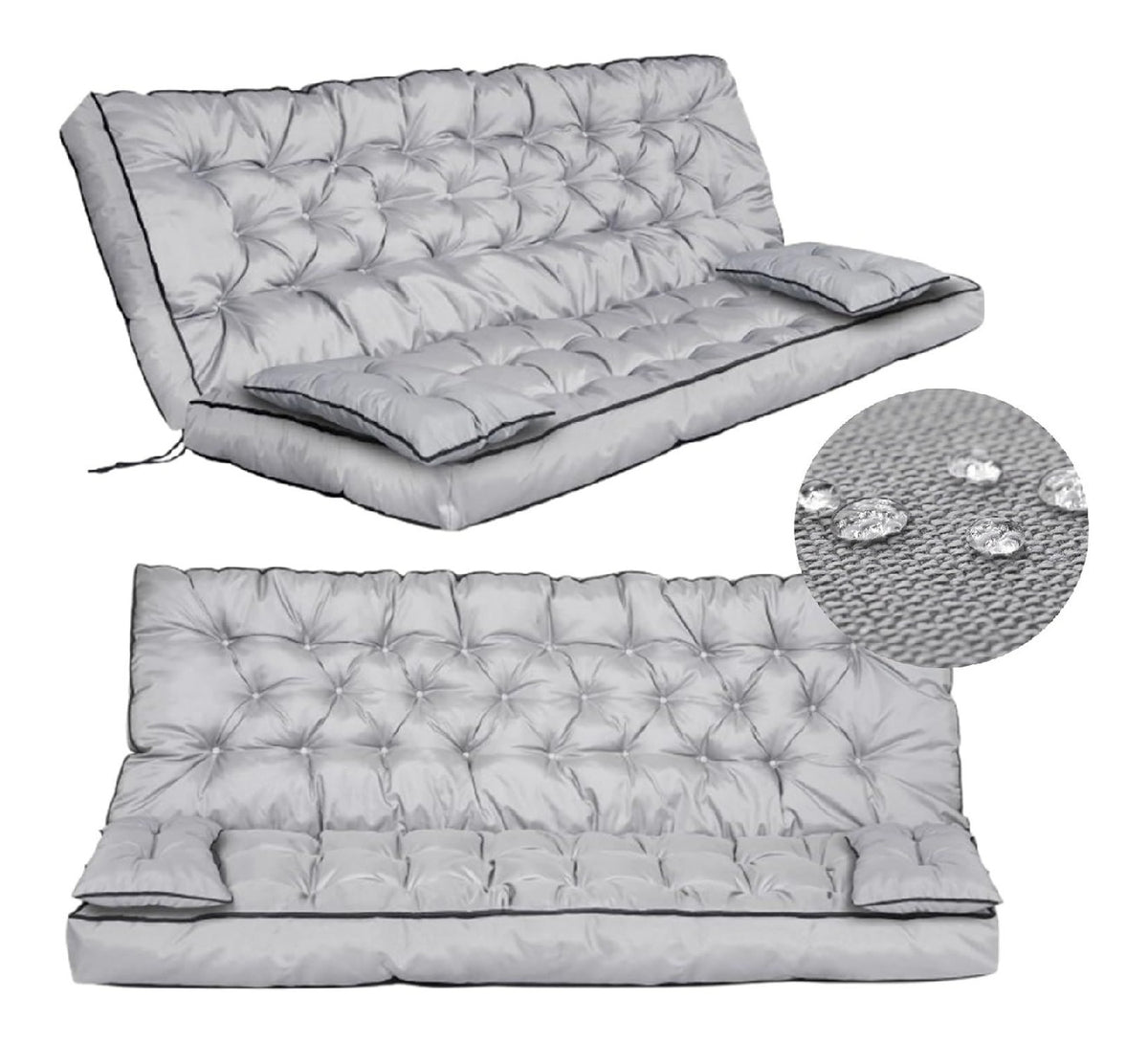 Comodo dimensioni imbottitura extra per giardino, Cuscini per dondoli 50 cm 15 cm