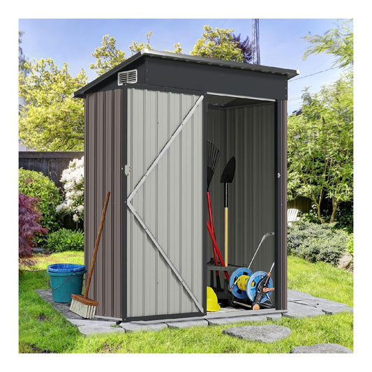 Casette da giardino Acciaio Zincato Anti-Ruggine Anticorrosione 150x88x185cm