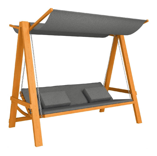 Dondoli per portico per uso esterno DESIGN dondolo posti tettuccio 225.5L 250kg