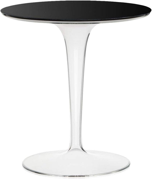Kartell Tip Top Tavolino, PMMA, Nero (Nero/Trasparente), 48 x 50 x 48 cm