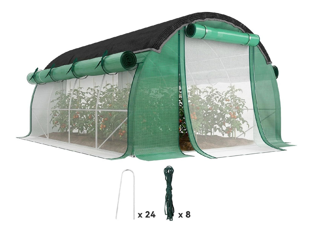 Serre tunnel DAI RAGGI SOLARI rete 400L