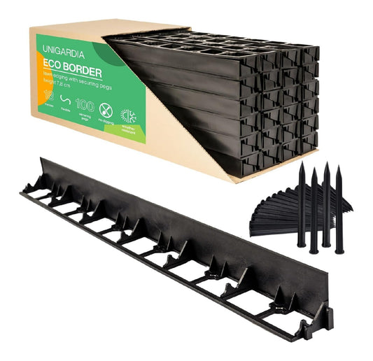 Bordature da giardino 7,8 cm 8 cm con SET fornitura comprende bordure