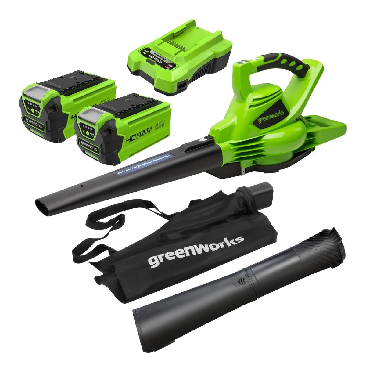 VENTOLA ventola motore brushless Soffiatori per foglie 40V 2Ah