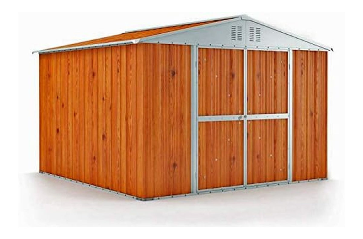 Casette da giardino per uso esterno Dimensioni esterne Pannelli acciaio 3.27 m 2.69 m