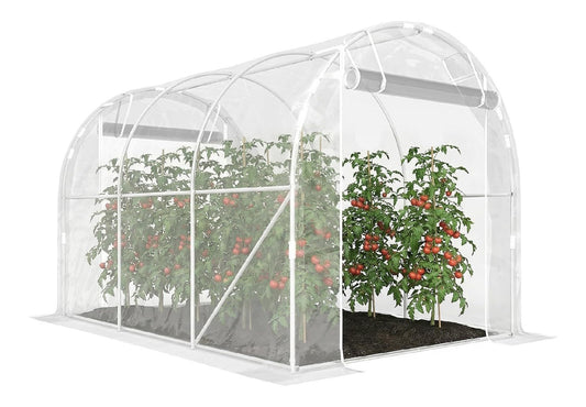 Serre tunnel ROBUSTA Realizzata telaio acciaio 20 cm 195L