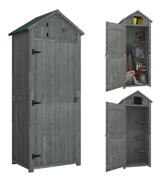 Progettato design compatto ingombro per giardino, Capanni 77L