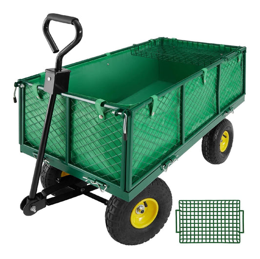 Carrelli e vagoni 550 kg 114CM con SCATTO Questo carrello giardino