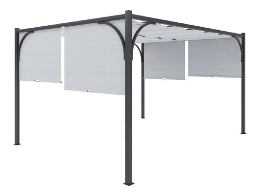 Gazebo ACCIAIO pali robusti tubi 245 cm 6x6 cm
