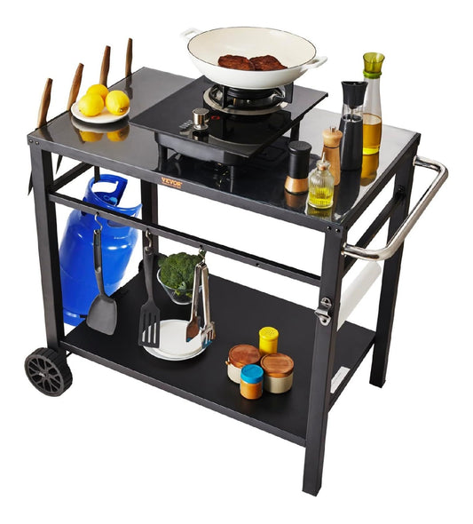 Stazione barbecue multifunzionale tavolo Carrelli