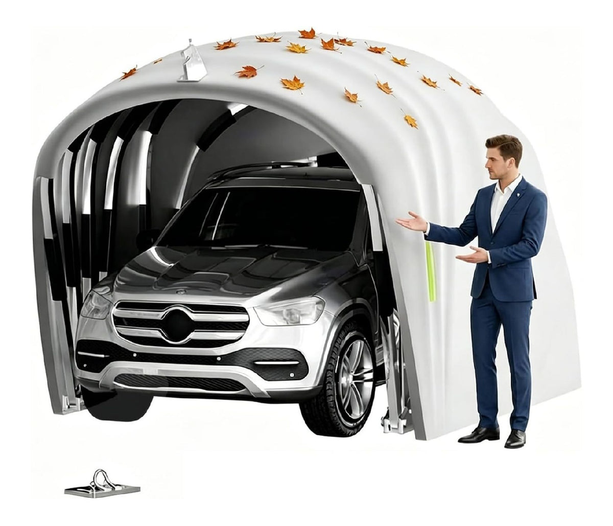 Tettoie per auto 275 kg 2,3m con Struttura acciaio ultra-resistente Telaio