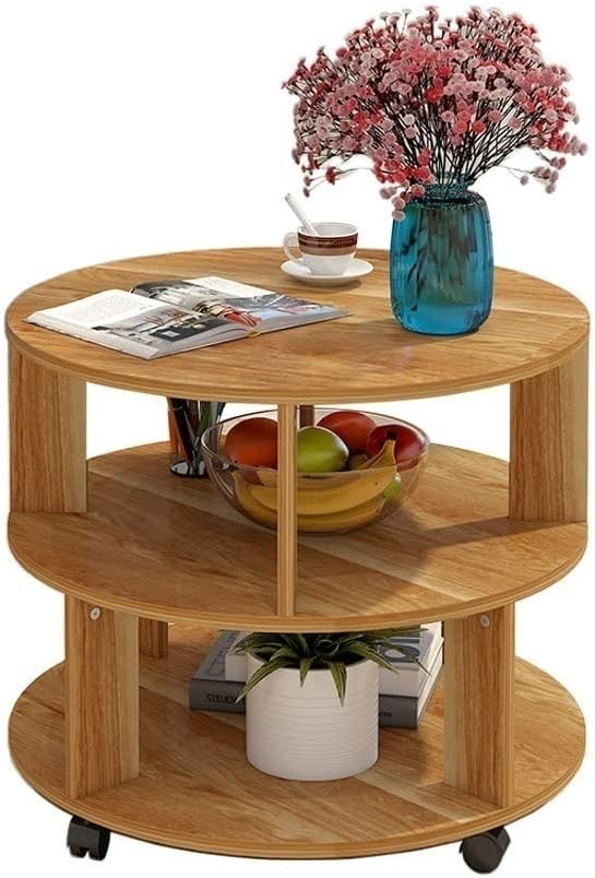 TUSUOD Arredamento del Soggiorno Tavolino Semplice Moderno tavolino Rotondo tavolino da Letto Comodino Comodino Multifunzionale tavolino tavolino Tavolo Balcone Tavolo Tavolino (Color : B)