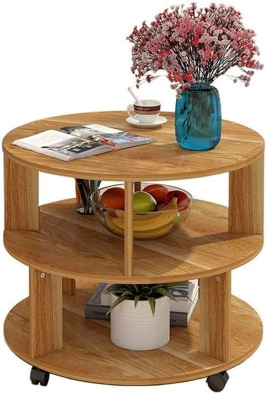TUSUOD Arredamento del Soggiorno Tavolino Semplice Moderno tavolino Rotondo tavolino da Letto Comodino Comodino Multifunzionale tavolino tavolino Tavolo Balcone Tavolo Tavolino (Color : B)