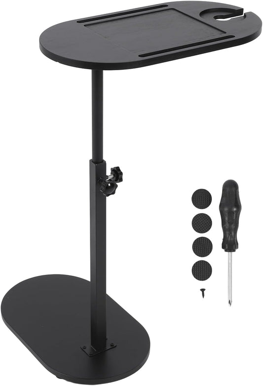 Ejoyous Tavolino a forma di C, tavolino da caff¨¨, tavolino da salotto, comodino, comodino, tavolo per laptop, girevole a 360 gradi, piano in legno, per soggiorno, camera da letto, balcone