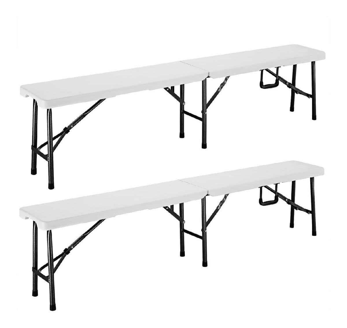 PRATICO Pratico Set birreria per giardino, Panche 200 kg